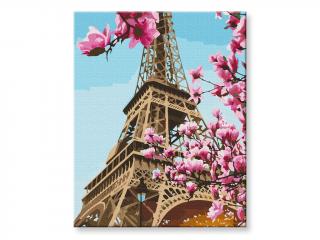 Malování podle čísel - Sakura v Paříži