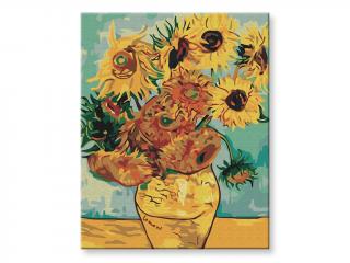 Malování podle čísel - Slunečnice. Van Gogh