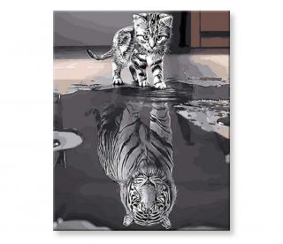 Malování podle čísel - Tygr a Kočka