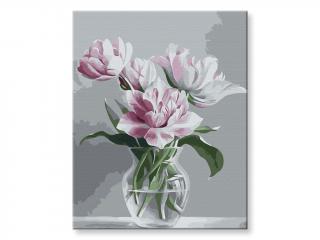 Malování podle čísel - Váza s jemnými květy