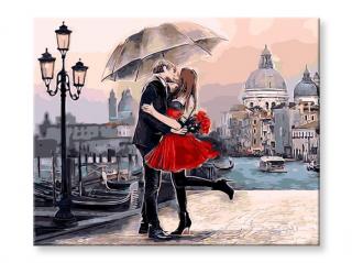 Malování podle čísel - Zamilovaný pár v Benátkách