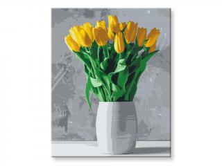 Malování podle čísel - Žluté tulipány