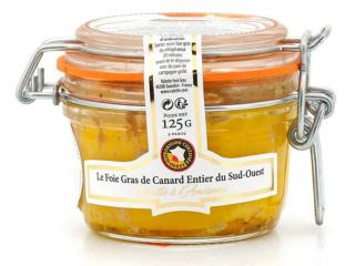 Kachní foie gras z Perigordu- Francie  staromódní recept“  sklo 125g