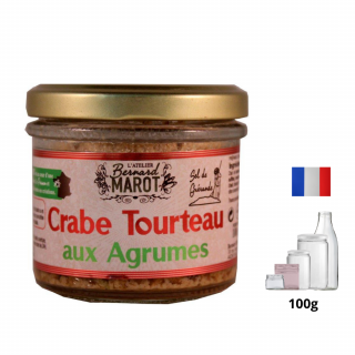 Krab Tourteau s citrusem a sůl z Guérande  100g