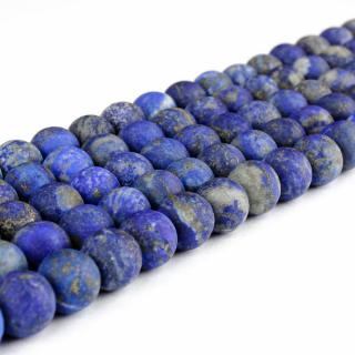 Přírodní lapis lazuli - matný - ∅ 8 mm - 1 ks