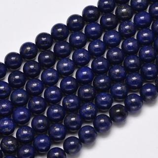 Přírodní lapis lazuli - tmavý - ∅ 8 mm - 1 ks