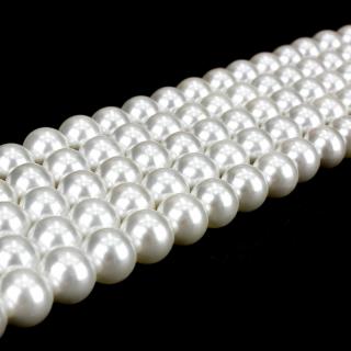 Přírodní shell perla - bílá - ∅ 4 mm - 1 ks