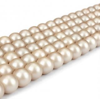Přírodní shell perla - matná - pískově béžová - ∅ 8 mm - 1 ks