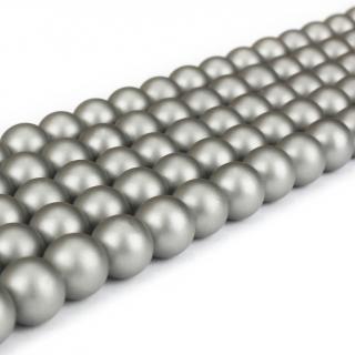 Přírodní shell perla - matná - šedá - ∅ 8 mm - 1 ks