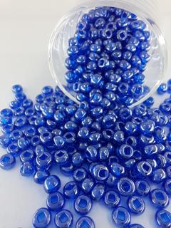 Rokajl Preciosa 5/0 - transparentní modrá - lesk - 1 g