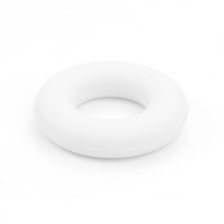 Silikonové kousátko - kruh - bílé - ∅ 43 mm - 1 ks
