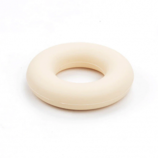 Silikonové kousátko - kruh - krémové - ∅ 43 mm - 1 ks