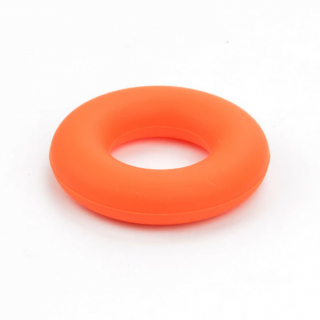 Silikonové kousátko - kruh - oranžové - ∅ 43 mm - 1 ks