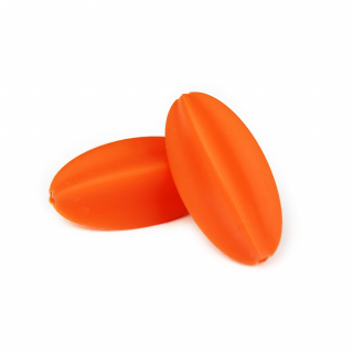 Silikonový korálek - oranžový - karambola - 20 x 10 x 10 mm - 1 ks