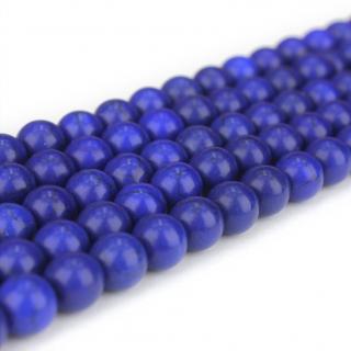 Syntetický tyrkys - tmavě modrý - ∅ 8 mm - 1 ks