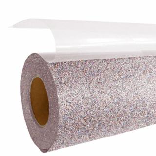 Zažehlovací fólie Glitter efekt Odstín: G0079 confetti (duhová)