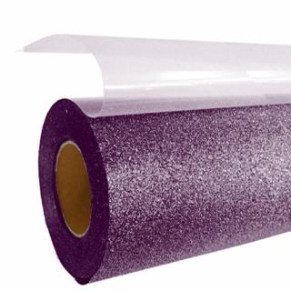 Zažehlovací fólie Glitter efekt Odstín: G0081 lilkově fialová