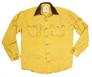 Australská košile Leeton Shirt, mustard Barva: Mustard, Velikost: 3XL