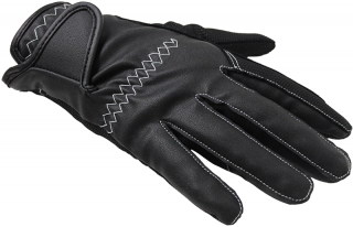 Dámské zimní rukavice KenTaur s kontrastním prošitím Barva: černá, Velikost: L