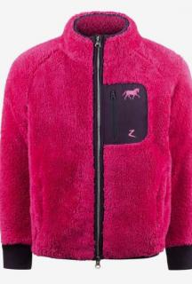 Dětská fleecová bunda Horze Landry Barva: Tmavě růžová, Velikost: 134/140