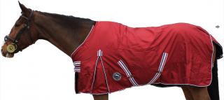 Nepromokavá deka KenTaur podšitá fleecem Barva: červená, Velikost: 145