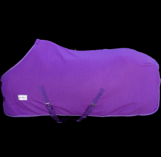 Odpocovací deka KenTaur s křížovým zapínáním, mix barev Barva: Fialová, Velikost: 125