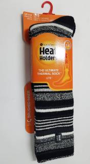 Termopodkolenky Heat Holders Barva: Proužky/černá,bílá,šedá, Velikost: 37-42