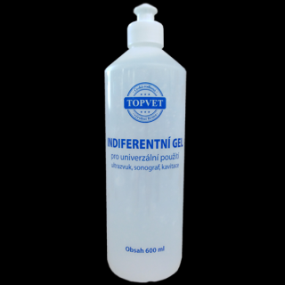 TOPVET Indiferentní - vodivý gel Objem v ml: 600 ml