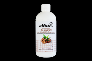 Veterinární bylinný šampon Eliott pro tmavé koně s vlašským ořechem