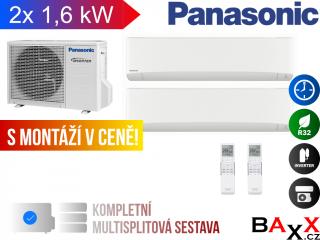 Panasonic Etherea Sestava 2x 1,6 kW + 1x 3,5kW s montáží v ceně!