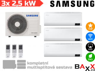 Samsung Wind-Free Comfort Sestava 3x 2,5 kW + 5,2 kW s montáží v ceně
