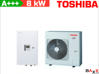 Set Toshiba Estia Split 8,0 kW HWT-801HW-E + HWT-1101XWHT6W-E
