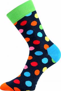 Ponožky Lonka Woodoo barevný puntík Velikost Lonka: 26-28 (39-42)