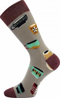 Ponožky Lonka Woodoo hrníčky Velikost Lonka: 29-31 (43-46)
