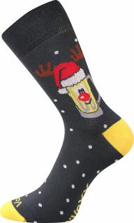 Ponožky Pivoxx vánoční- pivní půllitr oranžová Barva: oranžová, Velikost: 26-28 (39-42)