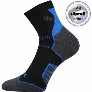 Ponožky Voxx Falco cyklo černá/modrá Velikost: 23-25 (35-38)