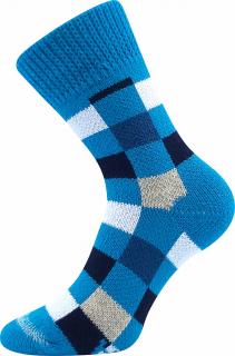 Spací ponožky Boma kostičky (tyrkysové) Velikost Boma-ponožky: 35-38