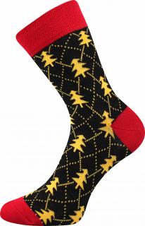 Vánoční ponožky Comfort žluté stromečky Velikosti Comfort: 35-38 (23-25)