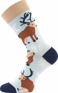 Vánoční ponožky Damerry sob Velikost Lonka: 23-25 (35-38)