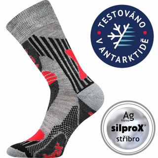 Zimní ponožky Voxx Vision červená Velikost: 23-25 (35-38)
