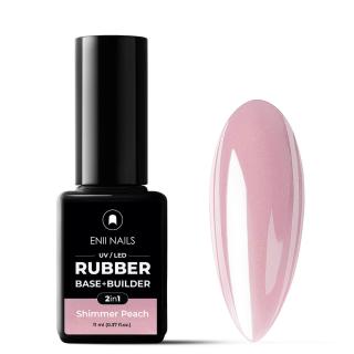 ENII RUBBER SYSTEM 2 in 1 base & builder 11 ml (shimmer peach)