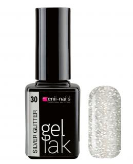 Gel lak 30. Silver Glitter 11 ml