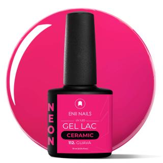 Gel lak Ceramic 112. Guava - gelový lak bez HEMA, 10 ml