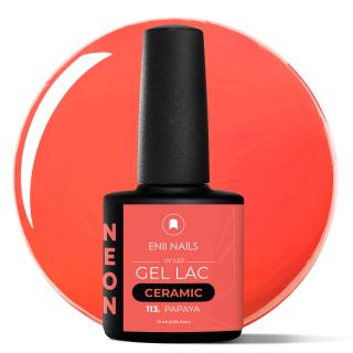 Gel lak Ceramic 113. Papaya - gelový lak bez HEMA, 10 ml