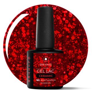 Gel lak Ceramic 181 Noir Sangria - gelový lak bez HEMA, 10 ml