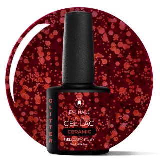 Gel lak Ceramic 182 Dark Ruby - gelový lak bez HEMA, 10 ml