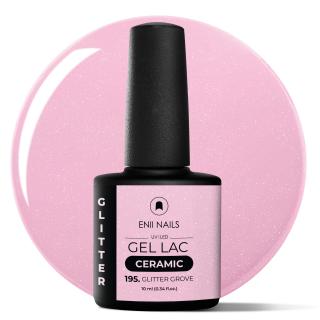 Gel lak Ceramic 195 Glitter Grove - gelový lak bez HEMA, 10 ml