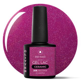 Gel lak Ceramic 208 Begonia - gelový lak bez HEMA, 10 ml