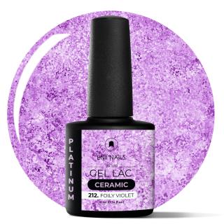 Gel lak Ceramic 212 Foily Violet - gelový lak bez HEMA, 10 ml