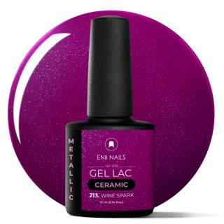 Gel lak Ceramic 213 Wine Spark - gelový lak bez HEMA, 10 ml